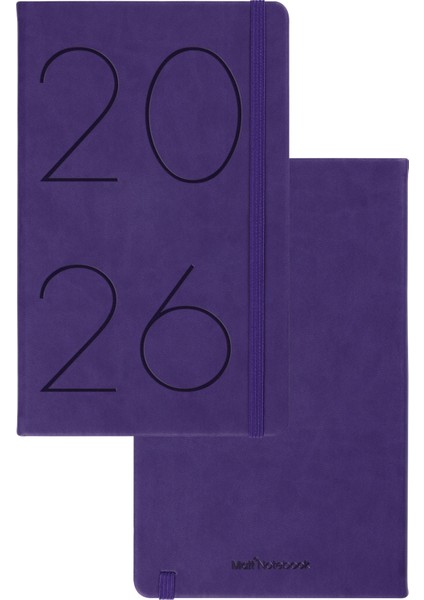 2026 Yılı 13X21 cm Günlük Ajanda Mor modelleri