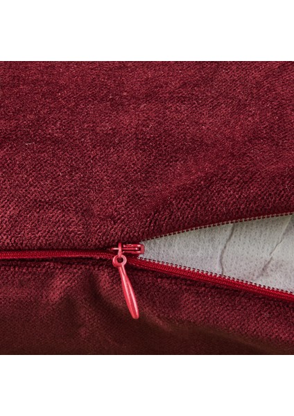 Soft Shiney Kırlent - Bordo - 40X40 cm fırsatları