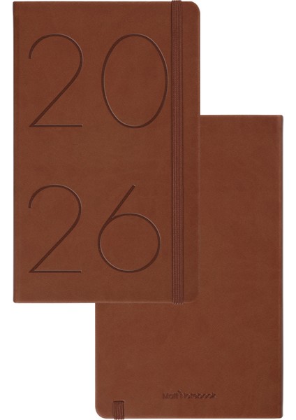 2026 Yılı 13X21 cm Günlük Ajanda Taba modelleri