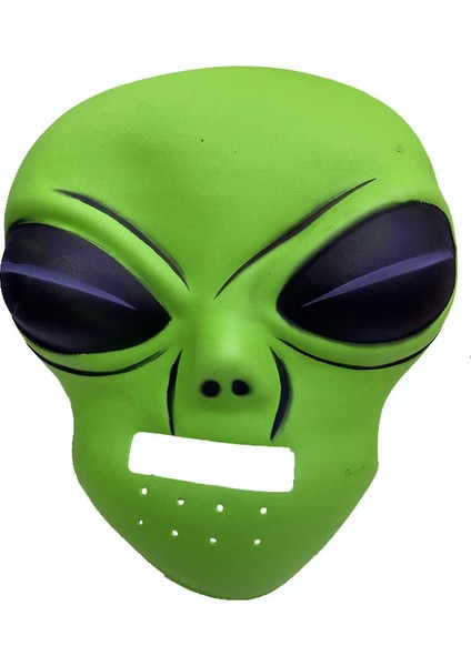 Ghoulish Productions Green Alien Mask 45X30 cm ( Uzaylı ) - Lisinya