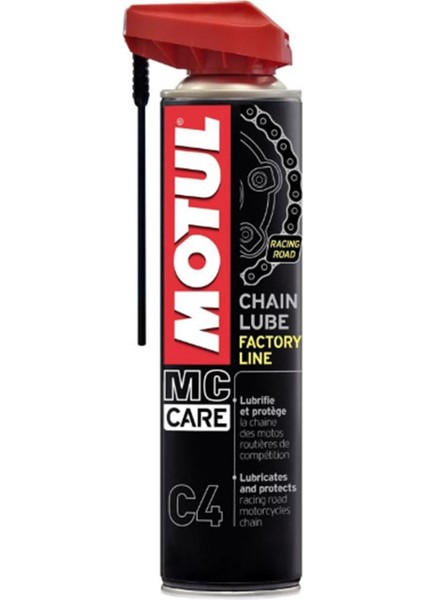 C1 Zincir Temizleyici + Chain Lube Factory Line C4 Zincir Yağlayıcı + Zincir Fırçası Seti modelleri