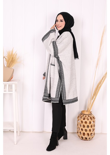 12608 Triko Panço Gri modelleri