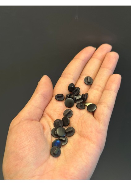 20 Adet 0,90 mm Siyah Şapka Düğme fiyatları
