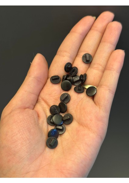 20 Adet 0,90 mm Siyah Şapka Düğme modelleri