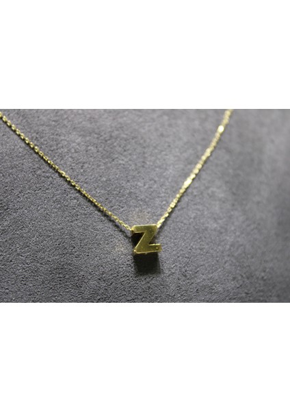 14 Ayar Altın Z Harfi Kolye Zinciriyle Beraber fiyatları