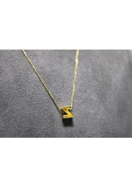14 Ayar Altın Z Harfi Kolye Zinciriyle Beraber indirimleri
