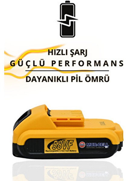 Şarjlı Matkap 21 V Darbeli Çift Li-On Akü 24 Parça Uç Hediyeli