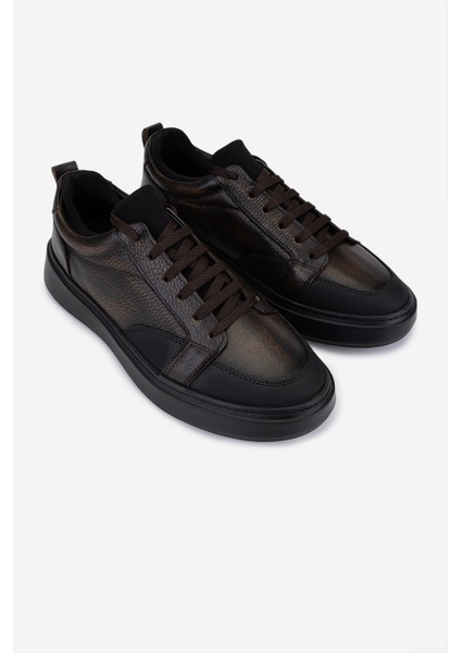 Erkek Hakiki Deri Kahverengi Sneakers & Spor Ayakkabı 1093 2025 Erk Ayk SK25-26 Kahve Alkl fiyatları