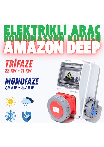 ''Amazon Deep'' Elektrikli Araç Kombinasyon Kutusu, V i k o/P a n a s o n i c Marka Sigorta Grubu