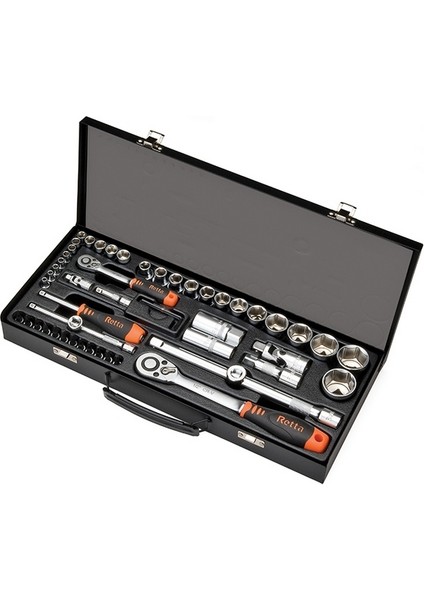 1/2"-1/4" Lokma Takımı 6 Köşe 56 Parça