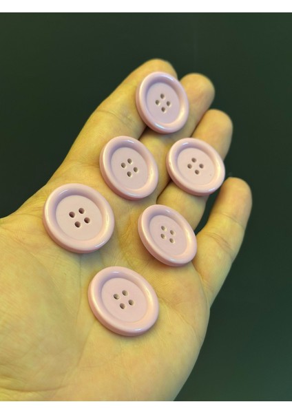 6 Adet Lila Renk Düğme Set Çap 2cm 50 mm fiyatları