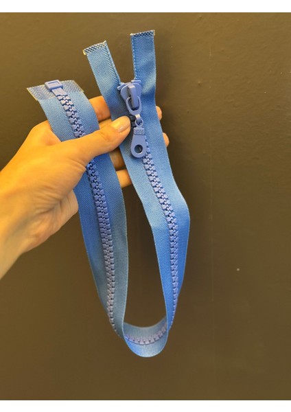 Mavi Iri Dişli Fermuar 50X4 cm