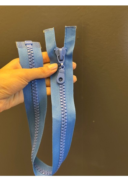 Mavi Iri Dişli Fermuar 50X4 cm fırsatları