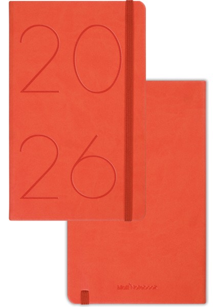 2026 Yılı 13X21 cm Günlük Ajanda Turuncu modelleri