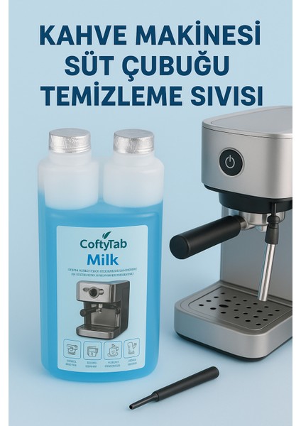 Kahve Makinesi Süt Çubuğu Temizleme Sıvısı