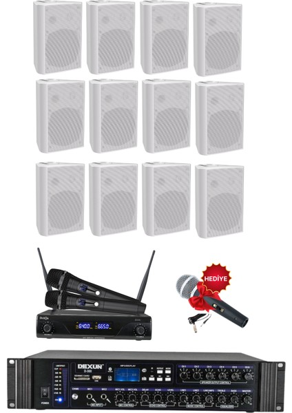 Drt-5 Sütun Hoparlör Mağaza Dükkan Kafe Seslendirme ve Okul Anons Sistemi