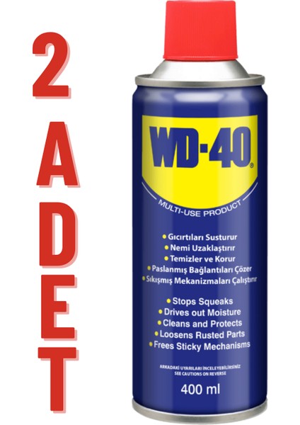 400 ml Çok Amaçlı Pas Sökücü Sprey x 2 Adet