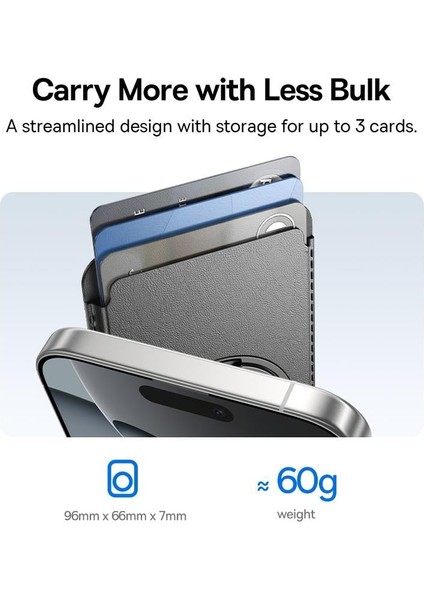 Magpro 3 Manyetik Cüzdan Standı, Magsafe Wallet Ultra Ince, 3 Kart Taşıyabilir, Rfıd Koruması Dahil, 11N Manyetik Cüzdan Standı, iPhone 17/16/15/14/13/12 Serisi Için indirimleri