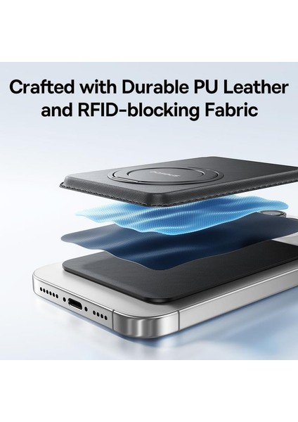 Magpro 3 Manyetik Cüzdan Standı, Magsafe Wallet Ultra Ince, 3 Kart Taşıyabilir, Rfıd Koruması Dahil, 11N Manyetik Cüzdan Standı, iPhone 17/16/15/14/13/12 Serisi Için