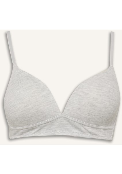 Dantel Detaylı Pamuklu Kaplı Pedli Balensiz Bra Fall in Love X9027AZ25AU