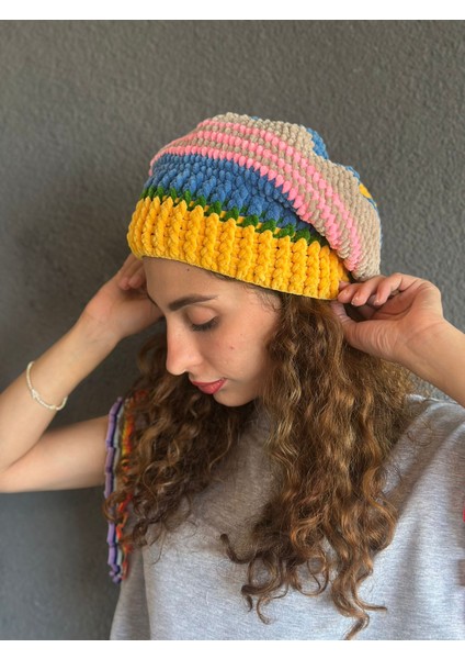 El Örgüsü Kadife Kadın Bere fırsatları