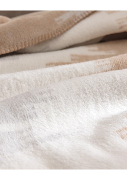 Lemoza Çift Kişilik Jakarlı Pamuklu Battaniye - Renkli