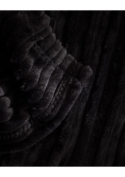 Corbeau Tek Kişilik Welsoft Düz Battaniye - Antrasit indirimleri