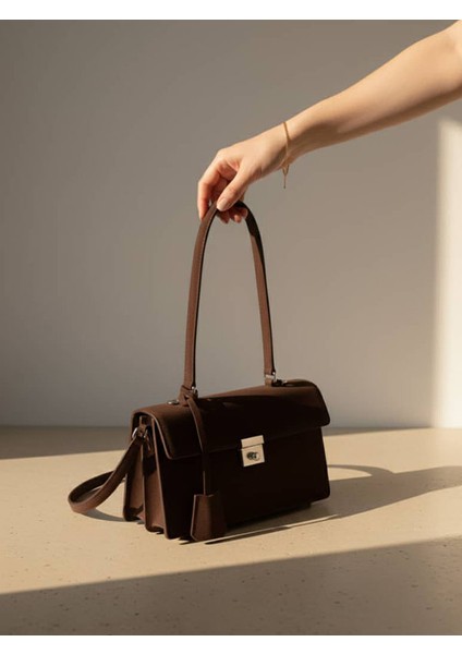 Yumuşak Hakiki Deri Süet Orta Boy Omuz Çantası modelleri