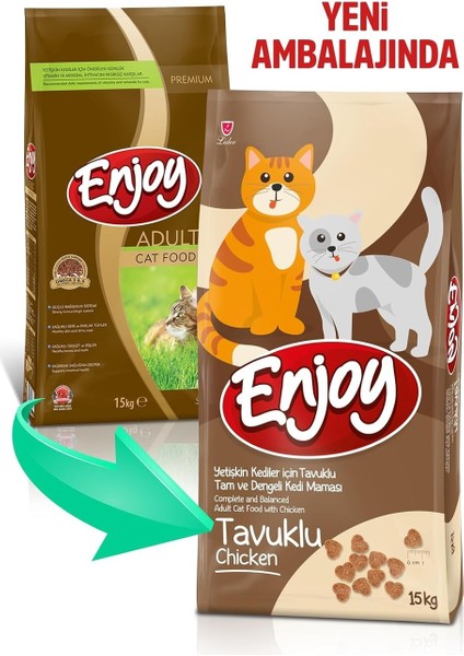 Tavuklu Yetişkin Kedi Maması 15+1 Kg Hediyeli