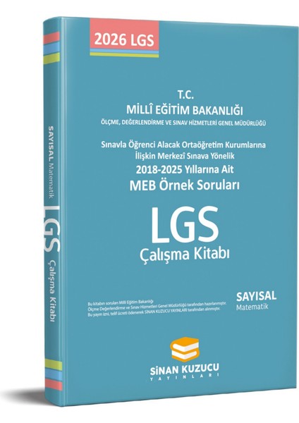 Meb Örnek Soruları Sayısal Çalışma Kitabı ( Matematik ) 2026 LGS