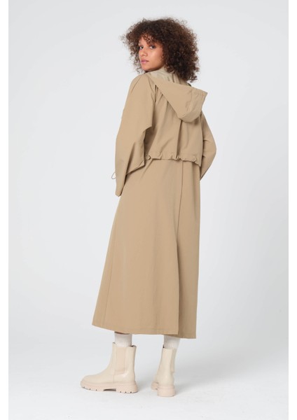 Kapüşonlu Bi Stretch Trençkot fiyatları