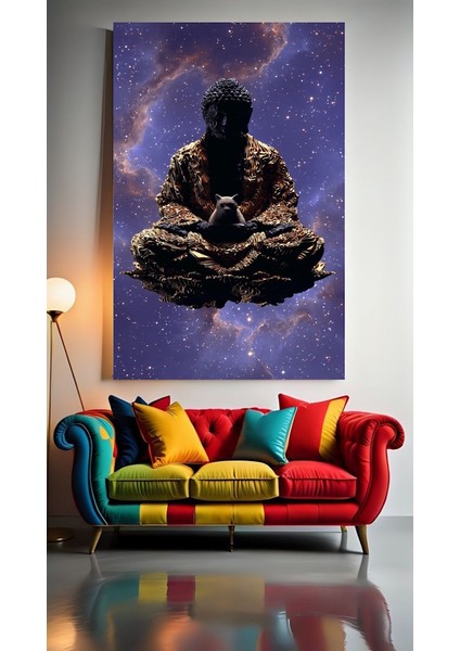 Meditasyon 1 Ev Duvar Salon Güzellik Salonu Ofis Dükkan Dekarasyon Kanvas Tablo