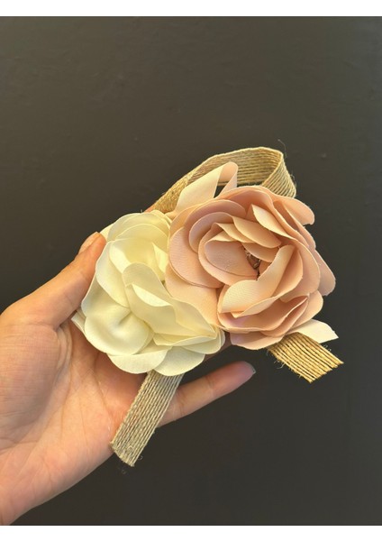2 Renkli Çiçekli Tasarım Broş Yaka Iğnesi 13X7 cm indirimleri