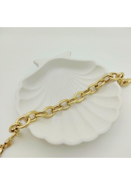Dokulu Parlak Halka Zincir Bileklik - BLK1033 fiyatları