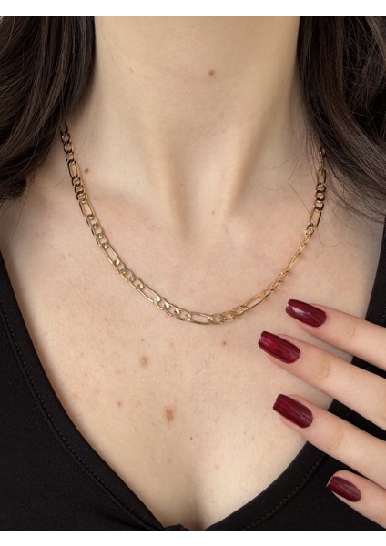 Gold Figaro Zincir Kolye