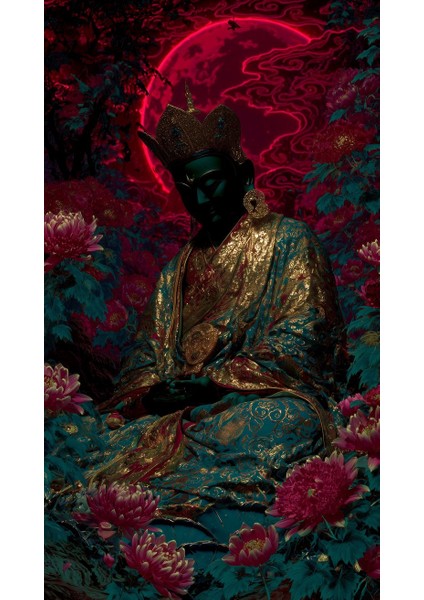 Buda 2 Ev Duvar Salon Güzellik Salonu Ofis Dükkan Dekarasyon Kanvas Tablo fiyatları