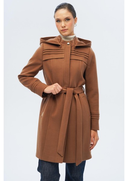 Çıkabilir Kapüşonlu Nervür Detaylı Kaban Taba 3126 fiyatları