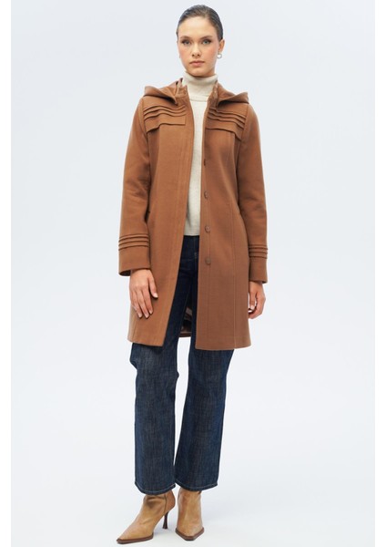 Çıkabilir Kapüşonlu Nervür Detaylı Kaban Taba 3126 indirimleri