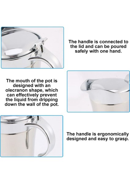 Sos Teknesi Porselen Paslanmaz Çelik Sos Sürahisi Kapaklı Termal Süt Sürahisi Sos Sürahisi Saplı Sos Sürahisi (Yurt Dışından) modelleri