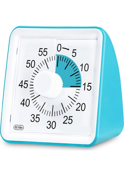 Çocuklar Için 60 Dakikalık Görsel Zamanlayıcı, Sınıf Çalışma Zamanlayıcısı, Öğretmenler ve Yetişkinler Için Sessiz Geri Sayım Zamanlayıcısı Mavi (Yurt Dışından)