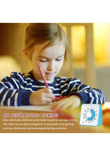 Çocuklar Için 60 Dakikalık Görsel Zamanlayıcı, Sınıf Çalışma Zamanlayıcısı, Öğretmenler ve Yetişkinler Için Sessiz Geri Sayım Zamanlayıcısı Mavi (Yurt Dışından) fırsatları