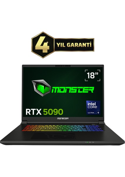 Semruk S8 V1.2 Intel Ultra Core 9 275HX 32 GB 1tb SSD Rtx 5090 Freedos 18" 240 Hz Oyun Bilgisayarı