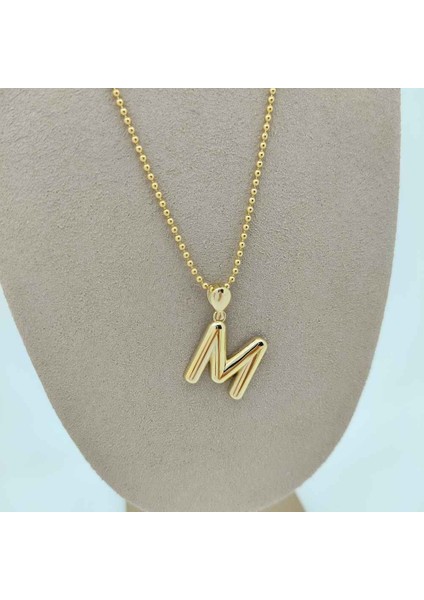 M Harfi Kolye Ucu - KLU0677 fiyatları