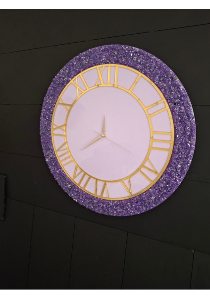 Duvar Saati - 50 cm - Modern Dekoratif Duvar Saati - Epoksi Duvar Saati - El Yapımı Duvar Saati -Şık Duvar Saati modelleri