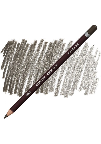Coloursoft Pencil Yumuşak Kuruboya Kalemi C640 Brown Black
