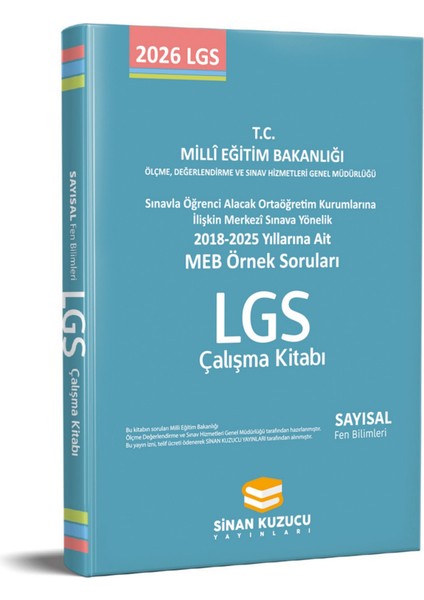 Meb Örnek Soruları Sayısal Çalışma Kitabı ( Fen Bilimleri ) 2026 LGS