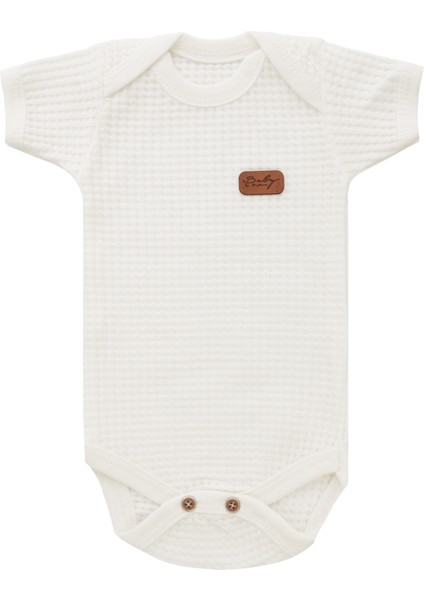 Yeni Doğan Petek Dokulu 7'li Battaniyeli Zıbın Takımı %100 Pamuklu Hastane Çıkışı- Beyaz indirimleri