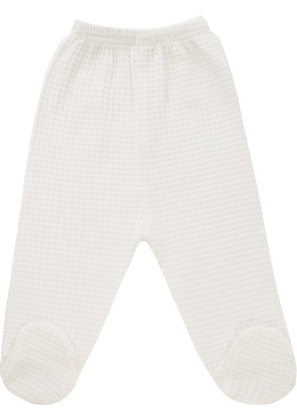 Yeni Doğan Petek Dokulu 7'li Battaniyeli Zıbın Takımı %100 Pamuklu Hastane Çıkışı- Beyaz