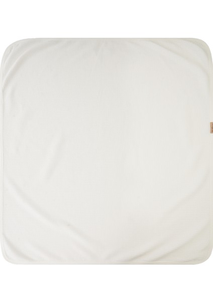 Yeni Doğan Petek Dokulu 7'li Battaniyeli Zıbın Takımı %100 Pamuklu Hastane Çıkışı- Beyaz