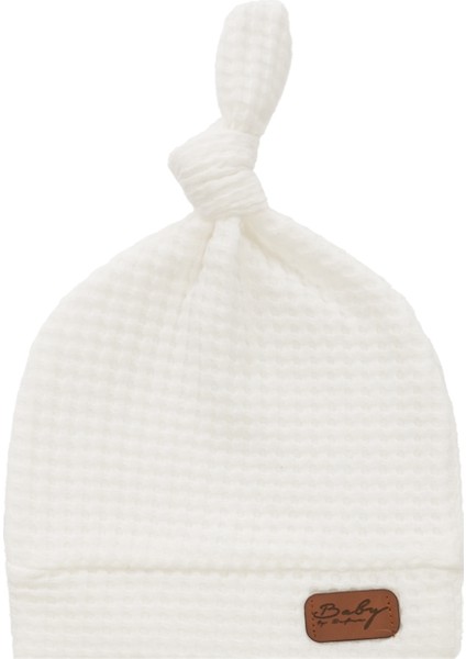 Yeni Doğan Petek Dokulu 7'li Battaniyeli Zıbın Takımı %100 Pamuklu Hastane Çıkışı- Beyaz